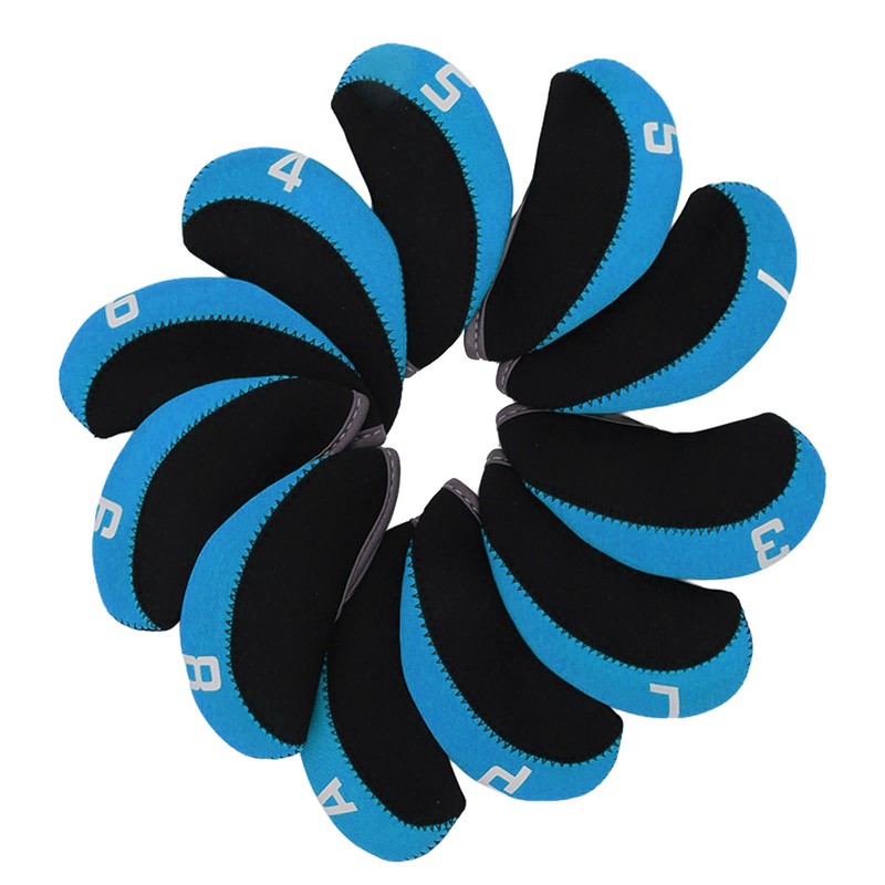 11PCS Golf Club Head Covers Neoprene Numbered Golf Club Head