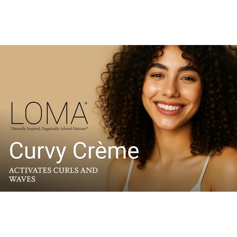 Loma Hair Care Curvy Crème, 3 onzas líquidas