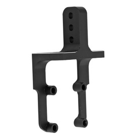VGEBY RC Aluminum Alloy Rear Upper Link Riser, 3 Adjustable Heights (14mm, 20mm, 27mm), Compatible with SCX10 II & AR44 Axles, Black, Includes Riser, 5 Screws, 1 Nut
