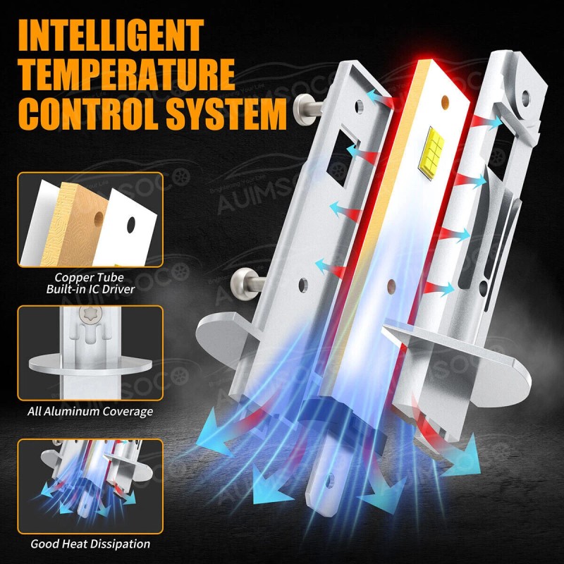 AUIMSOCO H1 LED Headlights Bulbs Kit High or Low Beam