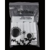Honbay 10pcs White Plastic Film Canister Holder Small Storage Case