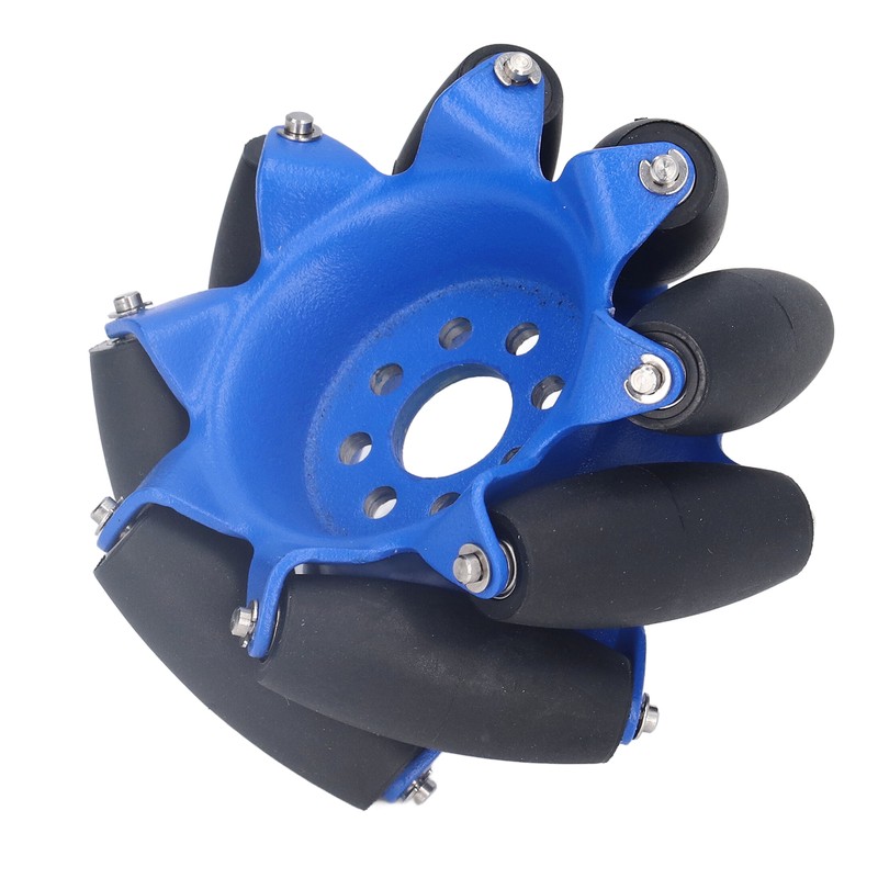 3in 45° Omnidirectional Wheel with 8 TPU Rubber Drive Rollers