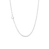 10k White Gold Rope Chain Necklace Delicate Lightweigtht Thin Necklace
