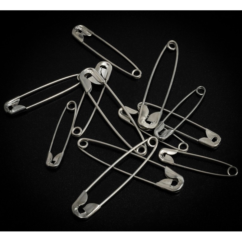 AERZETIX – C67648 – Set mit 12 Sicherheitsnadeln 45/38/32 mm