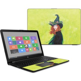 MightySkins Skin Compatible with HP 15t Laptop 15.6" (2017) - Pretty Witch | Protective, Durable, and Unique Vinyl Decal wrap Cover | Easy to Apply, Remove, and Change Styles | Made in The USA