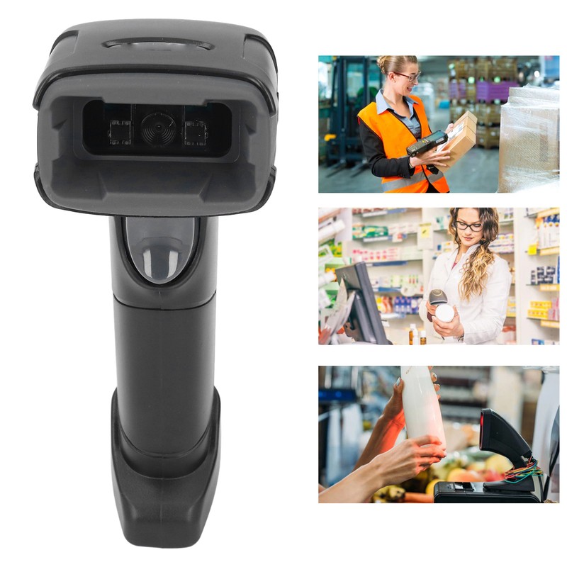 Barcode Scanner QR Code Reader OCR Function Handheld Tool for