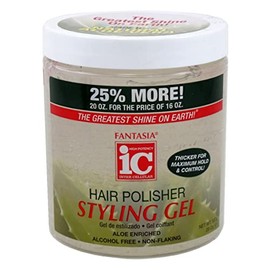 Fantasia Hair Polish Styling Gel con Sparkle Lites, 473 ml