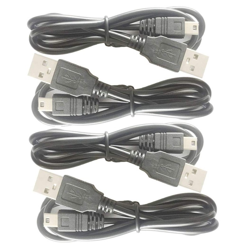 2-Pack USB 2.0 A to Mini-B 5 Pin USB Data