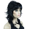 Lydell Long Soft Shaggy Layered Black Wig Classic Cap Full