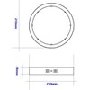 JANDEI - 18 W Round LED Downlight White Light (Equivalent