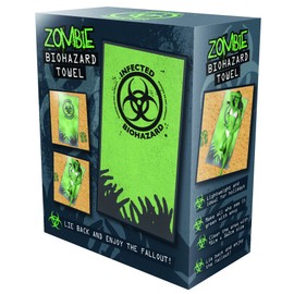 Zombie Infected Beach and Bath Towel Novelty Geek Gift