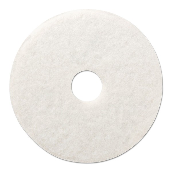 Boardwalk 4012WHI Standard 12-Inch Diameter Polishing Floor Pads White 5/Carton