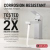 Delta Modern Matte Black Bathroom Faucet 1 Hole, Single Hole