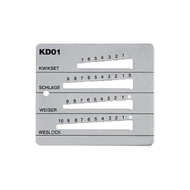 Pro-Lok 4-in-1 Key Guage - KW1, SC1, WK1, WE1 - Stainless Steel - Made in USA