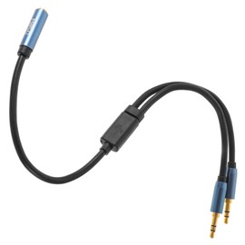 TEHAUX 1pc Headphone Splitter Y Cable for Laptops Compact Lightweight Audio Converter Strain Relief Design for and Road Trips Compatible with Devices