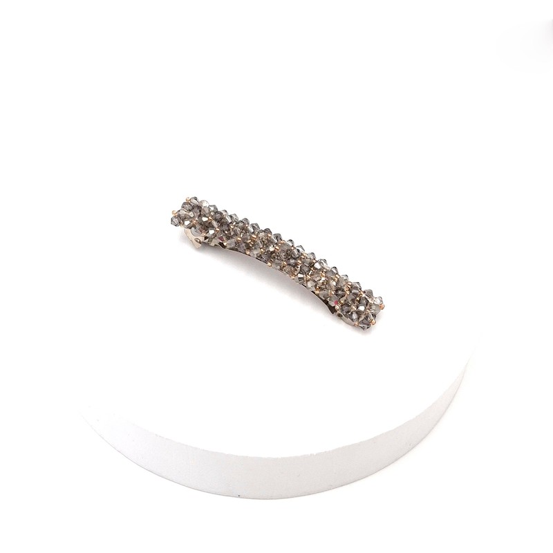 Crystal cubic point hairpin black / 크리스탈 큐빅 포인트 헤어핀
