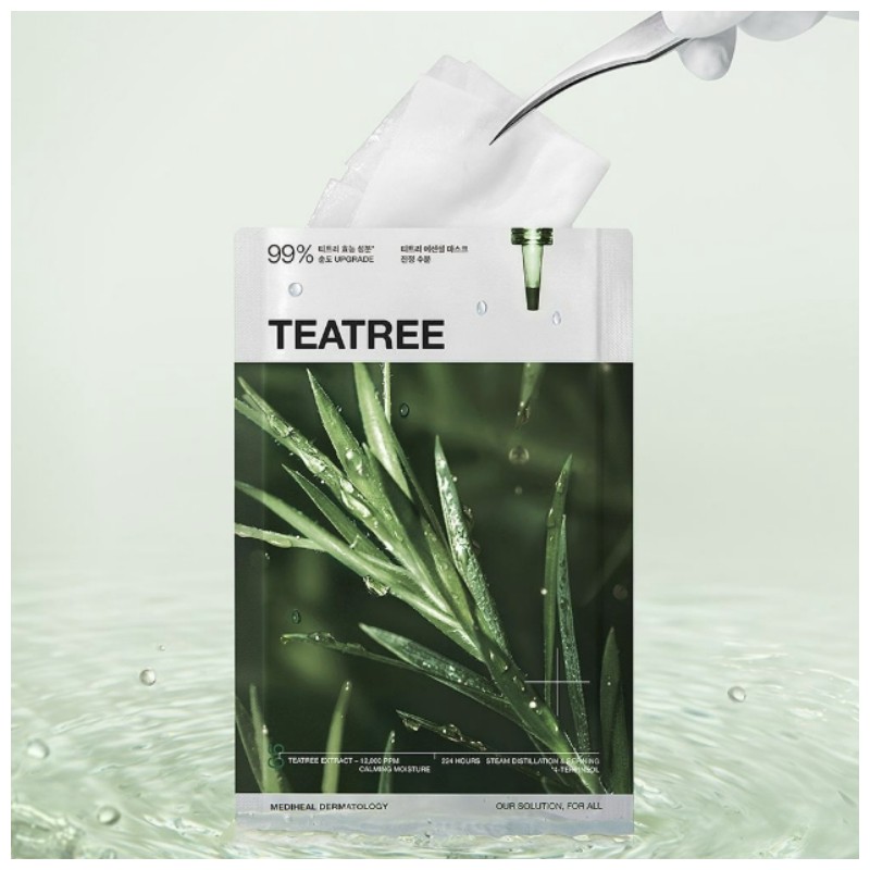 MEDIHEAL Essential Mask 24ml*10ea, Type:Rose PDRN