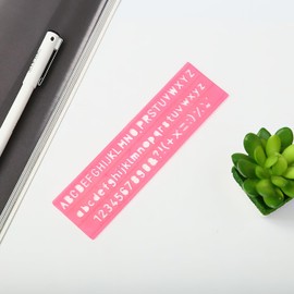 Alphabet and Number Stencil 4Pcs Sets (Letter Size 7mm, 10mm, 20mm, 30mm)