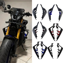 Midimttop Motorcycle Side Downforce Naked Spoilers Winglet Fixed Wing Winglet Fairing Wing fit for Ya&ma&ha MT09 MT09 SP MT 09 MT-09 SP Radiator Side Panels Protector (Carbon Look with Dark Smoke)