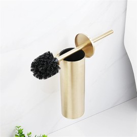 Cepillo de Inodoro con Soporte de Pared – Acero Inoxidable SUS304