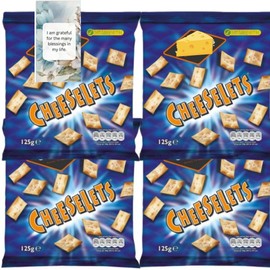 Snack Treat Bundle Consisting of Cheesy Cheeselets 125g (4 Pack) - By Oerich Gift