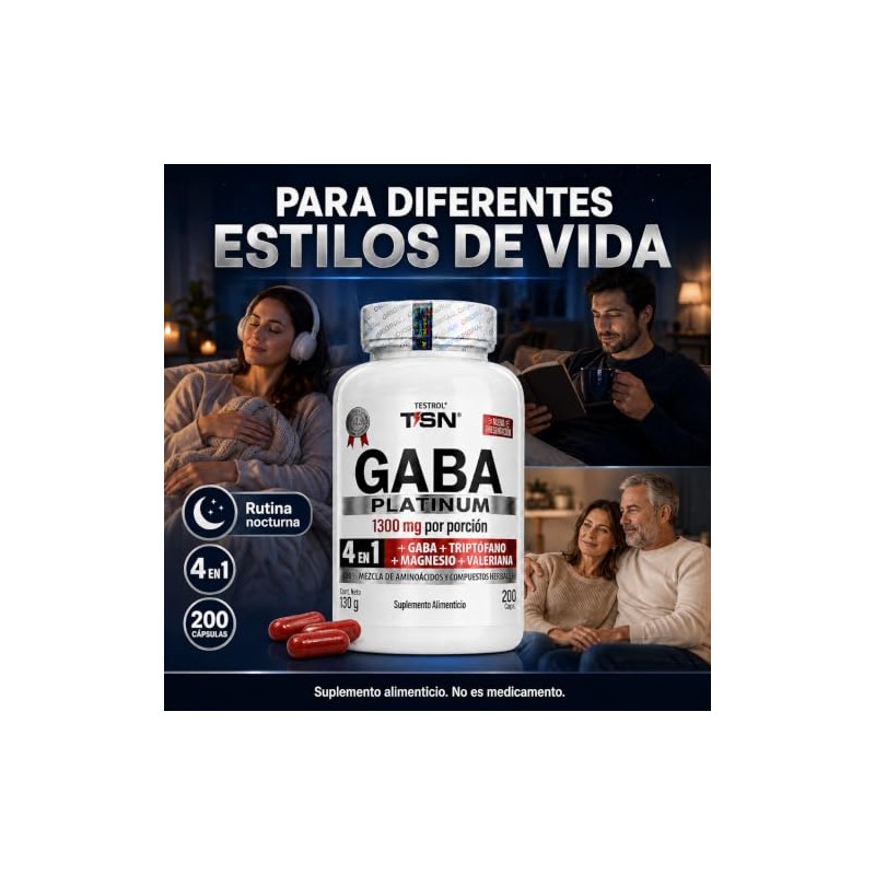 Gaba Platinum | Fórmula 4 En 1 | Gaba 750