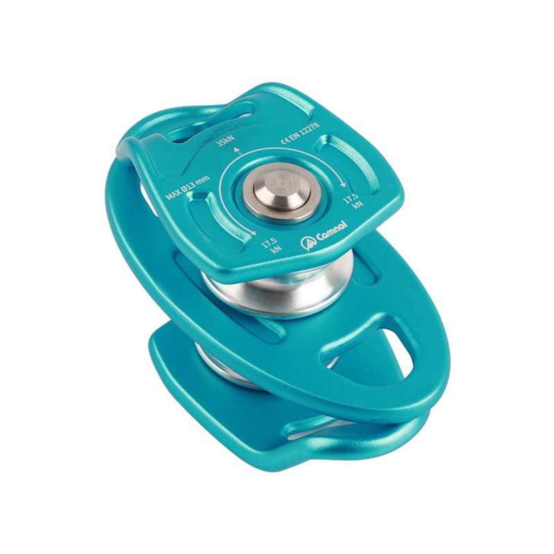 Outdoor Coaxial Movable Side Swing Double Pulley for Climbing Crossing