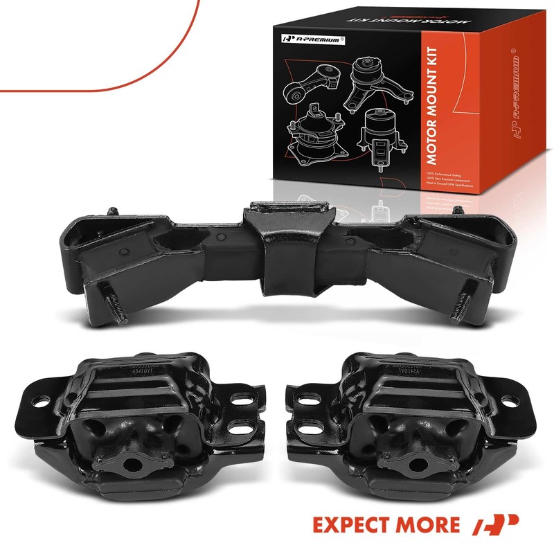 A-Premium 3PCS Engine Motor Mount and Transmission Mount Kit Compatible