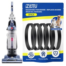 ZITFRI Vacuum Belt 562932001 Replacement for Hoover WindTunnel, Elite Rewind, T-Series Upright Vacuum Cleaner UH70100–UH70210, Replaces AH20080, 38528-033, 38528-058 – Flat Stretch Belt (5 Pack)