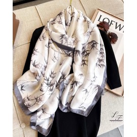 Hioyiwse Shawl Scarf For Women Lightweight Scarves Floral Pattern Formal Evening Dressesformal Shawl Summer Wraps Fashion Present E18