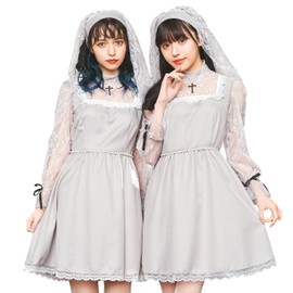Clearstone Moon Talk Cosplay Halloween Pearl Fizzster Women Grey
