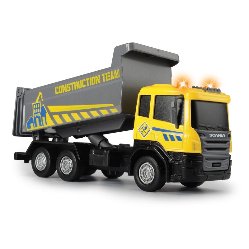 Dickie Toys City Builder Scania Construction Vehicles, Dump Truck, Cement