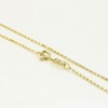 18k Yellow Gold Plated 40cm 16'' Wan Zi Necklace 1mm