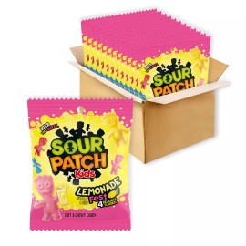 SOUR PATCH KIDS Lemonade Fest Soft Chewy Candy Pack of 12 Bags 3.61 oz