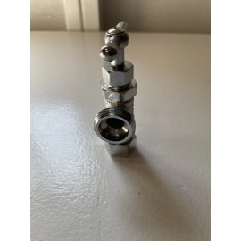 Unbranded 1/2 in. COMP x 3/4 in. MHT Chrome Plated Brass Washing Machine Valve