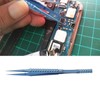 Tweezers Ti Alloy Straight Fine Tip Antimagnetic Tool for Electronic
