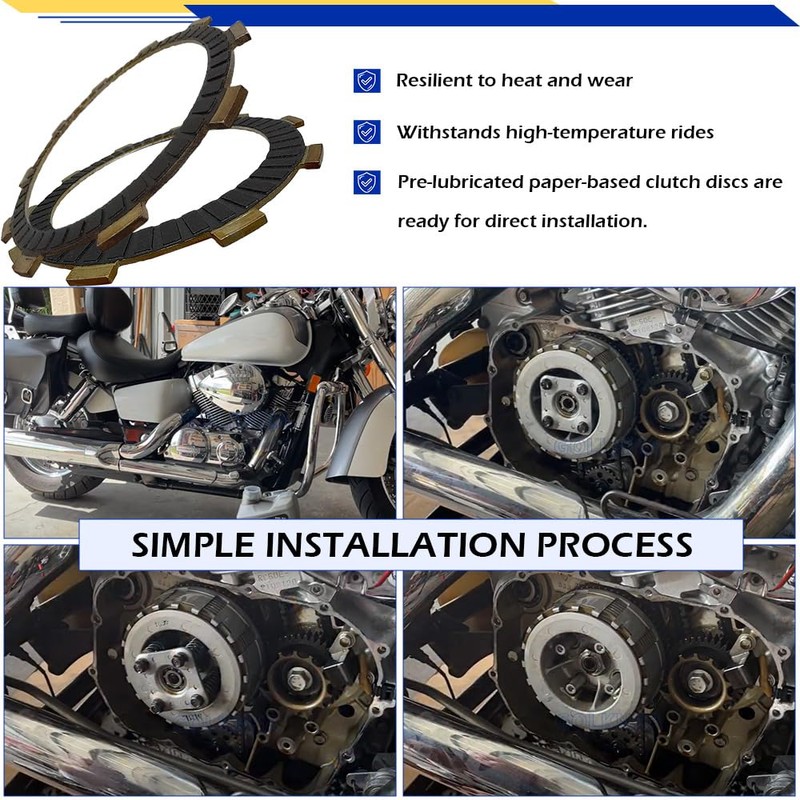 GOLKNHA Clutch & Cover Gasket Kit Compatible with VT750C VT750CD