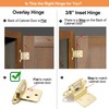 Vallecloud 4 Pack (2 Pair) Gold (Brass) Self Closing Cabinet