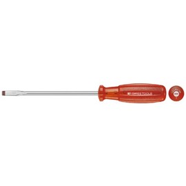 PB SWISS TOOLS 6100.0-80 Multi-craft Slotted Screwdriver, Blade Thickness 0.02 inches (0.4 mm), Blade Width 0.1 inches (2.5 mm), Total Length 6.3 inches (160 mm), 6100.0-80