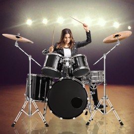 Boom Cymbal Stand, Adjustable Cymbal Stand for Drum Hardware Percussion Mount Holder Gear Set Drum Hardware Set for Mounting Crash, Ride, Splash Cymbals, Double Braced Legs with Rubber Feet