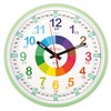 Kiddus Wall Clock for Boys and Girls. Silent Analogue Time