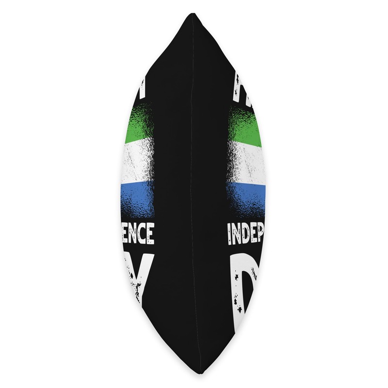 Happy Independence Day Sierra Leone Throw Pillow