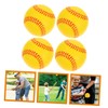 Anneome 4pcs Pu Sponge Training Baseballs Soft Practice Balls for