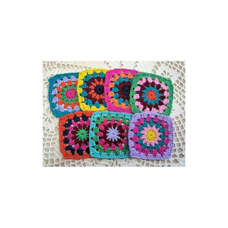 Crochet Granny Square Doily Appliques Embellishments, Scrap Booking, Small Wedding