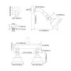 Double Shower Head with Shower Shut-Off Valves,2 Shower Head for