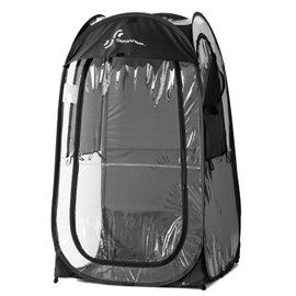 Sportneer Sports Tent: 1 Person Instant Shelter with Ultra Visibility for Cold Day - Lightweight Portable Pop Up Tent for Sports Event, Protection from Cold Wind and Rain, 37" Lx 37" W x 63.5" H