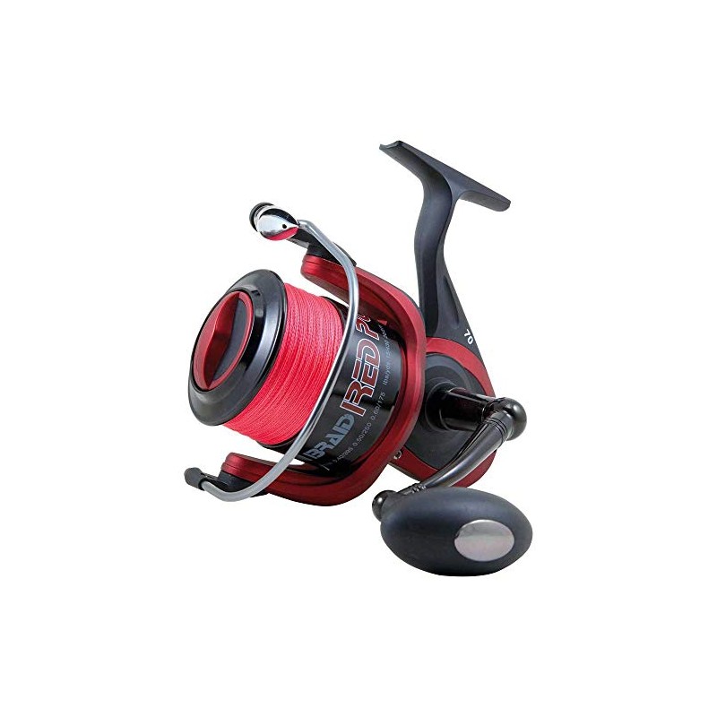 Lineaeffe Fishing Reel Braid Red Power II Spooled 7000 Spinning