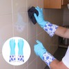 2 Pairs Rubber Cleaning Gloves Household Kitchen Dishwashing Gloves Long