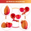 Jemmytu 3D Printed Dragon Egg, Mysterious Crystal Dragon Egg, Fidget