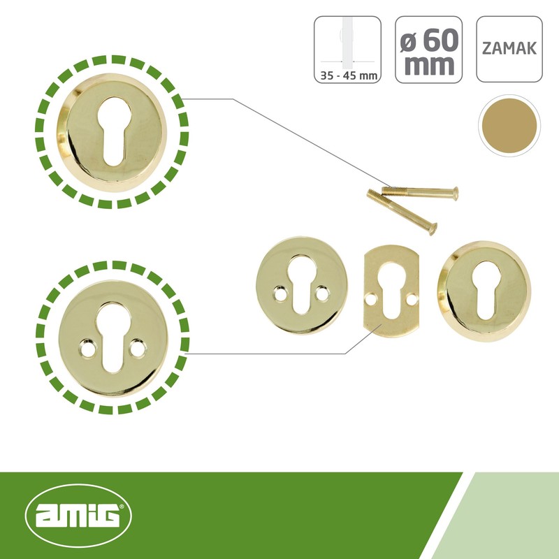 Amig - Safety shield against jaws for cylinder locks Euro